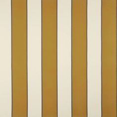 an orange and white striped wallpaper with vertical stripes on the bottom half of it