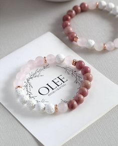 Natural Gemstone Bracelets, Beaded Bracelets 8mm, Howlite Bracelet Ideas, Beaded Gemstone Bracelets, Gemstone Bracelet Ideas, Cute Bracelets To Make With Beads, Bracelet Beads Ideas, Rhodonite Bracelet