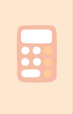 a pink calculator sitting on top of a beige wall next to a clock