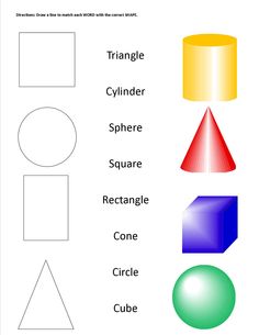 shapes worksheet for kids to learn the shape of objects in their homeschool