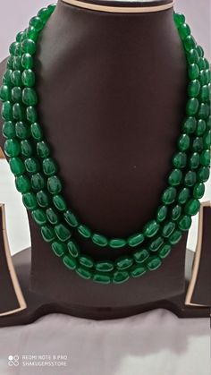 Emerald 963 Carat AAA Quality emerald beryal gemstone tumble gemstone beads adjustable cord Stone : emerald beryl Shape -smooth tumble Necklace -Approx 20 inch 3 line string Size :- Approx 10x12mm to 10x14mm Weight :- 963 carat Polish :- Handmade color - green makes a great gift for your loved ones. It is known as the 'love stone' as the message it emits is the strong vibration of unconditional love, joy, warmth and healing. As quartz crystals are profound amplifiers of energy, it may help to ki Pumpkin Necklace, Carnelian Bracelet, 108 Bead, Quartz Crystals, Unconditional Love, Beads Necklace, Natural Beads, Tumbling, Gemstone Necklace