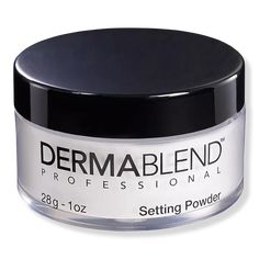 Loose Setting Powder - Dermablend | Ulta Beauty Makeup Setting Powder, Loose Setting Powder, Translucent Powder, Finishing Powder, Powder Makeup, Makeup Designs, Face Powder, Makeup Brands, Loose Powder