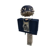 an animal wearing a hat and scarf on top of a blue box with money in it