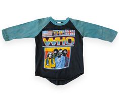 1970s vintage The Who t-shirt. Based on our hand measurements, the recommended modern unisex size for this garment is SMALL. HOWEVER, you should review the garment's actual measurements provided in the photos prior to purchasing. To ensure correct fit, we recommend comparing those measurements with the measurements of a similar garment in your closet. Vintage Long Sleeve Tops For Concert, Vintage Top For Fall Concert, Vintage Tops For Fall Concert, Vintage Long Sleeve Concert T-shirt, Vintage Long Sleeve T-shirt For Concerts, Retro Pre-shrunk Tops For Concerts, Vintage Concert T-shirt For Fall, Vintage Fall Concert T-shirt, Vintage Unisex T-shirt For Concert