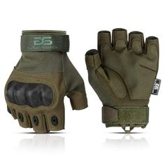 What's in the Package - Glove Station matte pouch bag x 1 - 1 pair of Glove Station Fingerless gloves (left & right hand) Product Feature Maximum Protection with Flexibility Protect your knuckles from harsh environments during operation while flexible neoprene joints provide an unhindered range of motion. Build to Last. Built to Be Tough. Meticulously crafted with double-stitched seams all throughout to be tough & durable for long-lasting use in any condition. Extra Grip. Hold It Tight. The adde Fingerless Gloves For Men, Climbing Gloves, Summer Gloves, Best Armor, Green Gloves, Leather Driving Gloves, Brown Gloves, Gloves For Men, Tactical Gloves