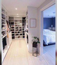 an image of a bedroom with closets and clothes in it on instagram for followers