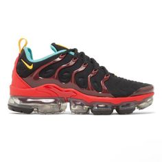 the nike air vapor plus in black and red