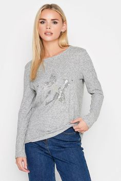 Trousers | Petite Ankle Grazer Trouser | Dorothy Perkins Star Jumper, Long Sleeve Jumper, Denim Outfit, Jeans For Sale, Jumpers And Cardigans, Skirts For Sale, Nice Tops