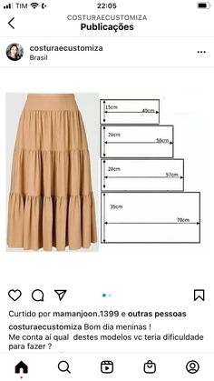 a skirt with ruffles on the bottom