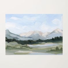 ’Silverton’ Art Print - Rolled Canvas / 8x10 in / No Frame Colorful Scenery, Western Colorado, Mountain Artwork, Acrylic Landscape, San Juan Mountains, Ski Town, Landscape Paintings Acrylic, Mountain Wall, Mountain Town