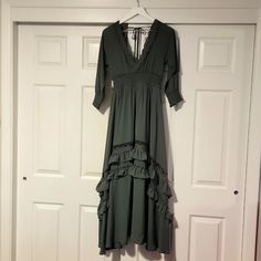 New With Tags, Was Supposed To Wear For Fall Maternity Photos, But My Son Came Early. Stunning Dress, Beautiful Green Color! Fall Maternity Photos, Fall Maternity, Baltic Born, Maternity Photos, Dress Beautiful, Stunning Dresses, Pregnancy Photos, My Son, Green Color