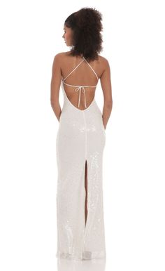 Sequin Mesh Maxi Dress in White | LUCY IN THE SKY White Sparkle Dress, Sparkly Maxi Dress, Sparkly Formal Dress, Shimmery Dress, Mesh Maxi Dress, Sparkle Dress, Sequin Gown, Glitter Dress, Swaggy Outfits