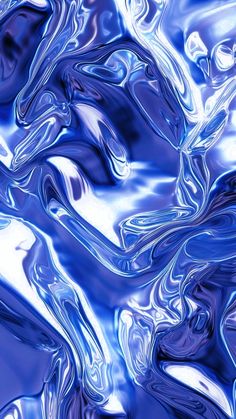 an abstract blue background with wavy lines