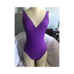 Sexy One Piece Runs Small Cross Front Low Back Never Worn Lost Tags Chic Fitted Purple Swimwear, Purple V-neck Stretch Swimwear, Purple Fitted Sleeveless Swimwear, Small Crosses, Low Back, Color Purple, Womens Swim, Lost, One Piece