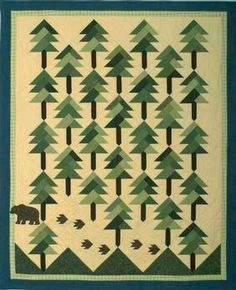 the pattern for kootenal forest quilt