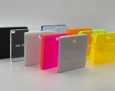 an assortment of cell phone cases in different colors