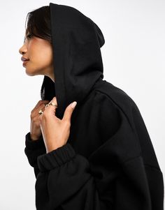 Hoodies & Sweatshirts by ASOS DESIGN Act casual Fixed hood Zip fastening Drop shoulders Oversized fit Black Oversized Hoodie With Detachable Hood, Oversized Cropped Sweatshirt With Drawstring Hood, Oversized Solid Hoodie With Zipper Closure, Black Half-zip Hoodie With Drawstring Hood, Urban-style Washed Black Hoodie With Drawstring Hood, Holiday Dress Outfit, Skirt Co Ord, Women Hoodies Sweatshirts, Satin Slip Dress