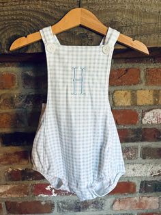 Custom initial or monogram sunsuit/bubble White Fitted Bubble Romper For Summer, White Fitted Summer Bubble Romper, Fitted White Bubble Romper For Beach, Fitted Cotton Bubble Romper For Beach, Fitted Cotton Bubble Romper For The Beach, White Fitted Casual Bubble Romper, Casual Fitted Sleeveless Bubble Romper, Fitted Sleeveless Casual Bubble Romper, Fitted Casual Bubble Romper For Beach