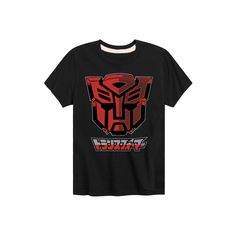 Max out his casual style with this Boys Transformer Autobot Comic Style Tee. FEATURES Crewneck Short sleevesFABRIC & CARE Solid colors: cotton; Heather colors: cotton, polyester Machine wash Imported Size: Large. Color: Black. Gender: male. Age Group: kids. Pattern: graphic. Character Cotton T-shirt With Crew Neck, Character Crew Neck Cotton T-shirt, Cotton Character T-shirt With Crew Neck, Character Cotton T-shirt Crew Neck, Character Crew Neck T-shirt With Cartoon Print, Character Graphic Print Short Sleeve Tops, Black Character Print Top For School, Character T-shirt With Graphic Print And Crew Neck, Character Graphic Print T-shirt With Crew Neck