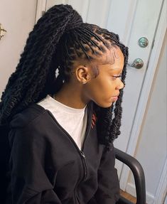 Soft Loc Barrel Twist, Locs With Knots At The End, Barbie Ponytails, Individual Locs, Locs With Curls, Loc Knots, Soft Locs Hairstyles, Hairstyle For Short Hair, 2023 Hairstyles