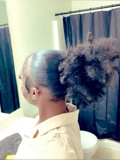 Puffy Flat Ironed Hair, No Part Slick Back, Slick Hairstyles Natural Hair, Natural Hair Styles With Braids, Extreme Haircut, Haircut Transformation, Before And After Hair, Best Hairstyles For Women, Natural Hair Bun Styles