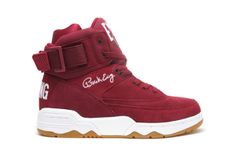 Ewing Athletics 33 Hi "Burgundy" Husband Outfits, Ewing Athletics, Mens Street Fashion, Burgundy Sneakers, Patrick Ewing, Sneakers Street, Custom Kicks, Bodybuilders Men, Burgundy Fashion