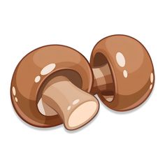 two brown donuts with holes cut in half