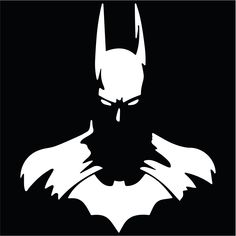 the batman symbol is shown in black and white