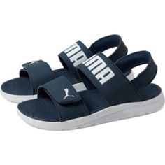 PUMA Backstrap Sandal Summer Sport Sandals With Logo Strap And Open Toe, Casual Black Sandals With Logo Strap, Casual Sandals With Logo Strap For Spring, Casual Summer Sandals With Logo Strap, Summer Sandals With Logo Strap And Round Toe, Shoes Collection, Puma Shoes, Pumas Shoes, Shoe Collection