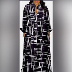 Nwot Akivide Women's African Print Shirt Collar Deep V Neck Dashiki Maxi Size Xl Black And White Women African Printed Dress With Long Sleeve, Collared Neck, Button Down, Waist Belt, Casual And Relaxing Fit. Polyester. Super Soft And Comfy For Daily Wear. No Fade, Shrink And Pilling After Washing. African Print Shirt, African Print Dress, Pajama Shirt, Printed Dress, Fit N Flare Dress, Shirt Collar, Print Shirt, Rain And Snow Boots, Deep V Neck