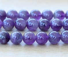 Amethyst Beads, Natural Medium Purple, 8mm Round Amethyst is a variety of quartz that gets its purple or violet color from the presence of iron in the mineral. Chakra Beads, Beads For Sale, Purple Beads, Amethyst Healing, Violet Color, Chakra Jewelry, Medium Purple, Amethyst Purple, Amethyst Beads