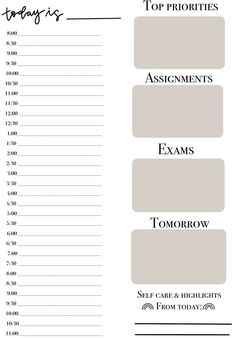 #organisation, #lesson_planner_printable, #good_study_habits, #day_planning, #planning_sheet, #life_planner_organization, #ipad_stuff, #templates_free_design, #college_classes Lesson Planner Printable, Planning Sheet, Day Planning, Life Planner Organization, Ipad Stuff, Exam Day, Day Schedule, Templates Free Design