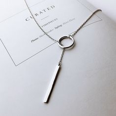 Minimalist Vintage Style Pendant Necklace - wnkrs Cheap Minimalist Silver Chain Necklace, Silver Necklace With Adjustable Chain, Cheap Silver Metal Drop Necklace, Cheap Artistic Silver Necklace, Sterling Silver Drop Necklace, Luxury Delicate Sterling Silver Chain Jewelry, Cheap Elegant Sterling Silver Chain Necklace, Jewelry Silver Necklace Simple, Cheap Elegant Silver Chain Necklace