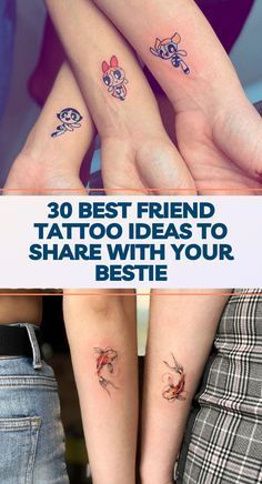 the best friend tattoo ideas to share with your bestie