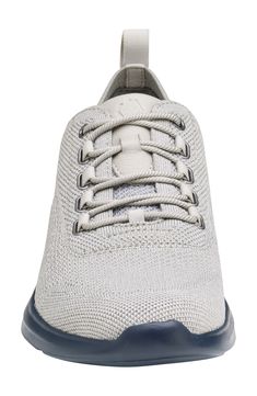 A sporty knit build means a flexible feel in a modern sneaker with Smart Degree Technology® for breathable comfort. Lace-up style Removable insole Textile upper and lining/rubber sole Imported Knit Sneakers, Johnston Murphy, Sneaker Men, Up Styles, Rubber Sole, Light Grey, Nordstrom, Lace Up, Technology