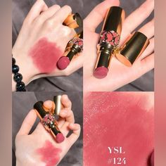 Questions? Leave A Comment Below! Makeup Ysl, Saint Laurent Makeup, Ysl Makeup, Yves Saint Laurent Makeup, Bold Lipstick, Rose Lipstick, Pink Lipstick, Lipstick Colors, Makeup Lipstick