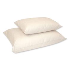 two pillows sitting on top of each other