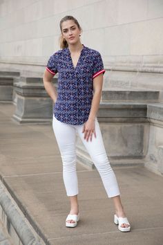 Our new Palermo blouse is the epitome of laid-back chic. Our signature stripe detailing on the sleeves adds a stylish, fun pop. Crafted from luxurious silk crepe, this piece is sure to be a wardrobe staple for years to come. Undo the front buttons and layer over a tank or tuck into your favorite denim. Also pairs perfectly with our matching pant as a set. Silk Crepe, Palermo, Vienna, Wardrobe Staples, Boho Fashion, Boutique, Silk, Wardrobe, Turn Ons