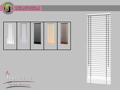 the window blinds are closed and ready to be used in an office or living room