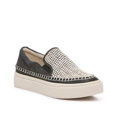 Dolce Vita-Saydi Slip-On Sneaker - Women's Upgrade your casual days with the Saydi slip-on sneakers from Dolce Vita. This pair features a classic silhouette that is elevated by a woven upper, intricate stitching along the edge, and a platform design. Casual Low-top Slip-ons With Woven Sole, Slip-on Low-top Shoes With Woven Sole, Low-top Slip-ons With Woven Sole, Casual White Slip-ons With Contrast Sole, Low-top Slip-on Sneakers With Woven Sole, Casual Slip-on Sneakers With Woven Sole, Casual White Slip-ons With Woven Sole, White Low-top Slip-ons With Woven Sole, White Slip-ons With Woven Sole