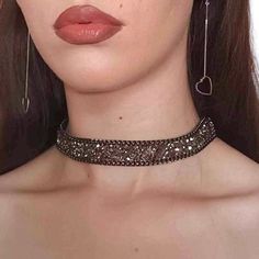 "Simple dark gray rhinestone choker necklace 🌼 Choker length in 3 sizes, from small to large ( 10- 14 inches ) just choose for perfect fit  🌼 Rhinestone band width: 3/4\" ( 2 cm)  🌼 Lobster clasp closure with 2\" adjustable extension chain.  🌼 For special sizes, please message me.  It is perfect to wear with corset, evening or with wedding dress, or a perfect romantic gift. You can put the flower on the right or on the left side.  Find more accessories here in my shop : https://www.etsy.com/shop/HouseOfTooFan Please note that due to lighting effects, monitor's brightness, contrast and other settings, there might be some slight differences in the color tone/shade of the website's photo and the actual item. Item photos are enlarged to show details- please note actual sizes. All my items Black Crystal Necklace, Girlfriend Jewelry Gift, Girlfriend Jewelry, Rhinestone Choker Necklace, Chain Women, Fashion Y2k, Rhinestone Choker, Necklace Fashion, Necklace Choker