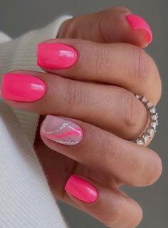 Rounded Acrylic Nails, Teen Nails, Pedicure Designs Toenails, Manicure Nail Designs, Simple Gel Nails, Popular Nails