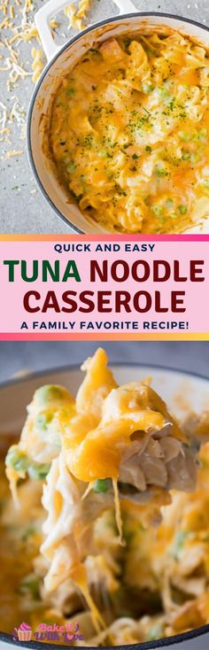 tuna noodle casserole is an easy and delicious dinner that's ready in under 30 minutes