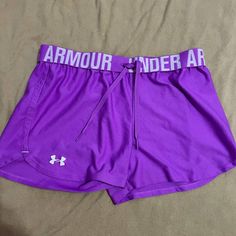 Never Worn Airy Athletic Shorts! Sporty Purple Loungewear Bottoms, Purple Sports Shorts For Summer, Purple Casual Activewear With Elastic Waistband, Casual Purple Activewear With Elastic Waistband, Sporty Purple Bottoms With Built-in Shorts, Purple Gym Bottoms Short Length, Stretch Purple Shorts For Beach, Purple Stretch Shorts For Beach, Purple Stretch Shorts For The Beach