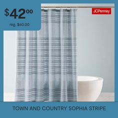 a bath tub sitting next to a shower curtain with the price $ 4, 600