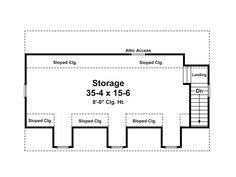 the floor plan for this garage is shown