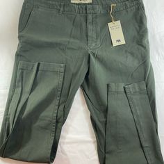 Comfortable Fitting Chinos. One Of The Best Brands Of Chinos. Stretchable. Casual Olive Tapered Leg Bottoms, Casual Green Chinos For Fall, Casual Stretch Olive Bottoms, Casual Olive Straight Leg Pants, Olive Fitted Casual Pants, Fitted Olive Casual Pants, Fitted Olive Cotton Bottoms, Casual Mid-rise Olive Bottoms, Green Casual Full-length Chinos