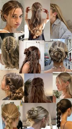 #hairstyles #summer #moodboard #blondhair #europe #spain #italy #greece #collage Short Hairstyle With Layers, Cute School Hair, Greece Collage, Hairstyle With Layers, Different Hair Lengths, Short Hair Pixie, Summer Moodboard