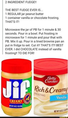 two jars of ice cream and peanut butter are shown on the instagramr page