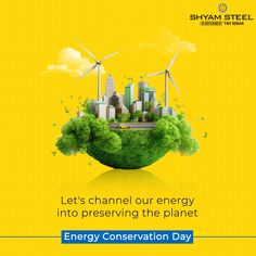 an advertisement for the energy conservation day